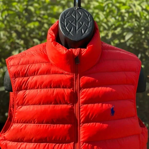 POLO RALPH LAUREN SMALL PONY NYLON PACKABLE PUFFER VEST - Picture 4 of 8